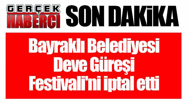 Bayraklı Belediyesi Deve Güreşi Festivali'ni iptal etti