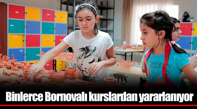 Binlerce Bornovalı kurslardan yararlanıyor