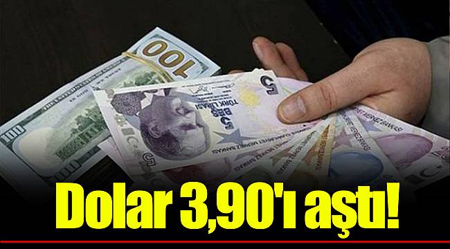 Dolar  3,90'ı aştı!