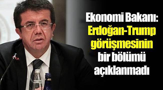 Ekonomi Bakanı: Erdoğan-Trump görüşmesinin bir bölümü açıklanmadı