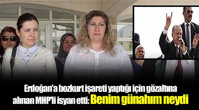 Erdoğan'a bozkurt işareti yaptığı için gözaltına alınan MHP'li isyan etti: Benim günahım neydi