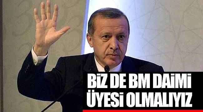 Erdoğan: Biz de BM daimi üyesi olmalıyız