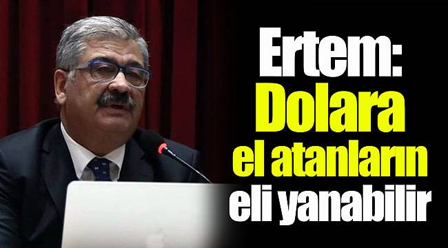 Ertem: Dolara el atanların eli yanabilir