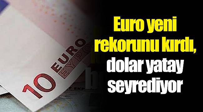Euro yeni rekorunu kırdı, dolar yatay seyrediyor