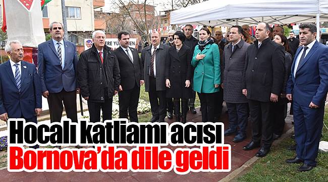 Hocalı katliamı acısı Bornova’da dile geldi