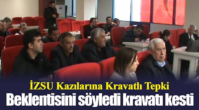 İZSU Kazılarına Kravatlı Tepki