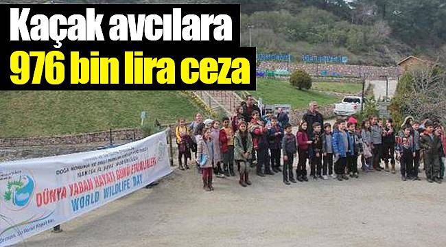 Kaçak avcılara 976 bin lira ceza