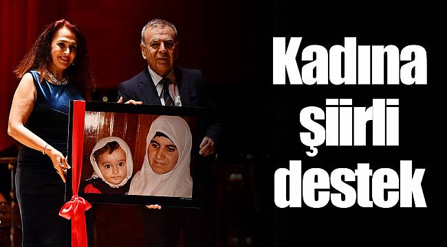 Kadına şiirli destek