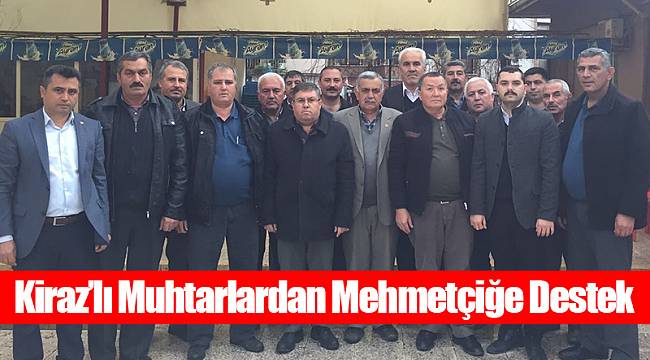 Kiraz’lı Muhtarlardan Mehmetçiğe Destek