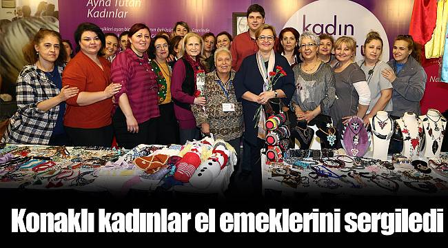 Konaklı kadınlar el emeklerini sergiledi