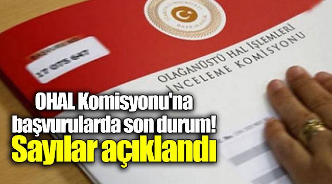 OHAL Komisyonu'na başvurularda son durum! Sayılar açıklandı
