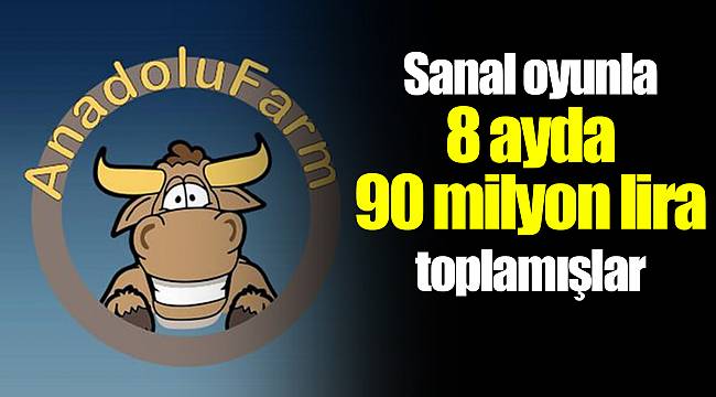 Sanal oyunla 8 ayda 90 milyon lira toplamışlar