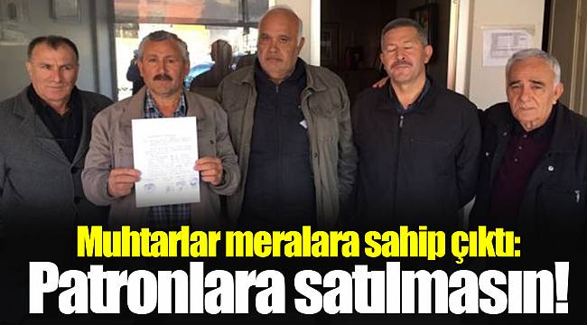 Tire'de muhtarlar birleşti: "Meralarımız kiraya verilmesin!"