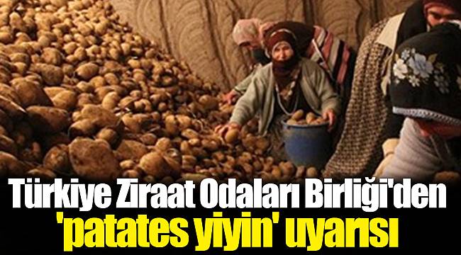 Türkiye Ziraat Odaları Birliği'den 'patates yiyin' uyarısı