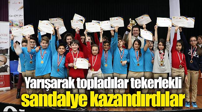 Yarışarak topladılar tekerlekli sandalye kazandırdılar