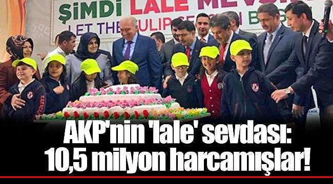 AKP'nin 'lale' sevdası: 10,5 milyon harcamışlar!