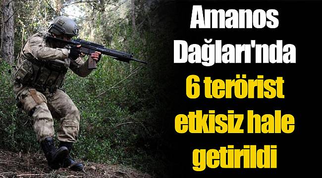 Amanos Dağları'nda 6 terörist etkisiz hale getirildi