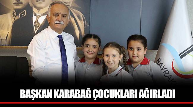 BAŞKAN KARABAĞ ÇOCUKLARI AĞIRLADI
