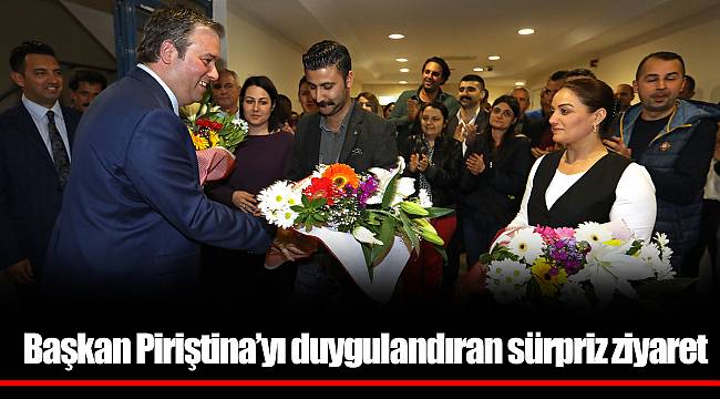 Başkan Piriştina’yı duygulandıran sürpriz ziyaret