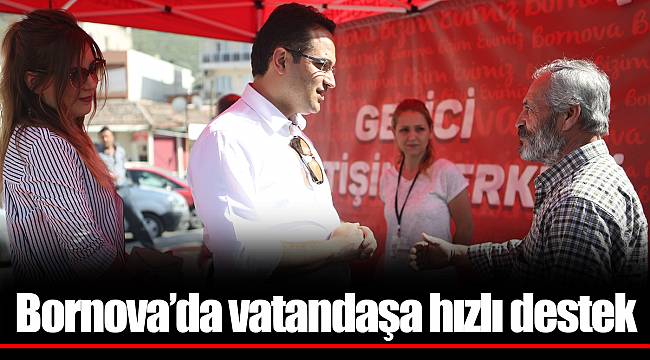 Bornova’da vatandaşa hızlı destek 