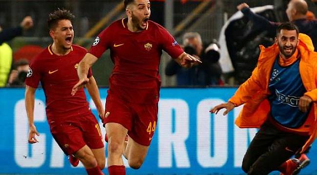 Cengiz Ünder Barça'yı yaktı! Roma, Devler Ligi'nde yarı finalde...
