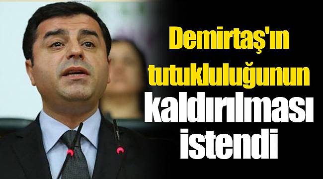 Demirtaş'ın tutukluluğunun kaldırılması istendi