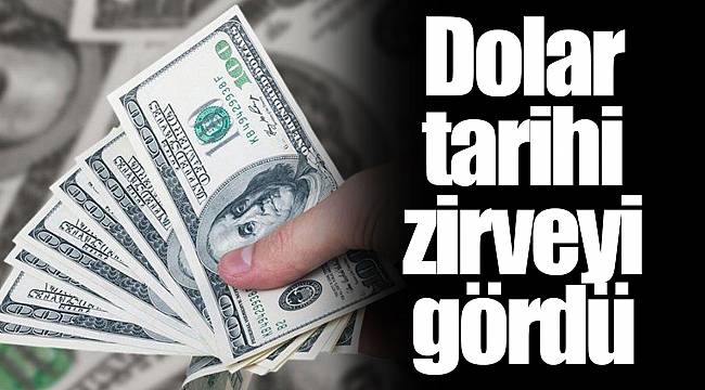 Dolar tarihi zirveyi gördü