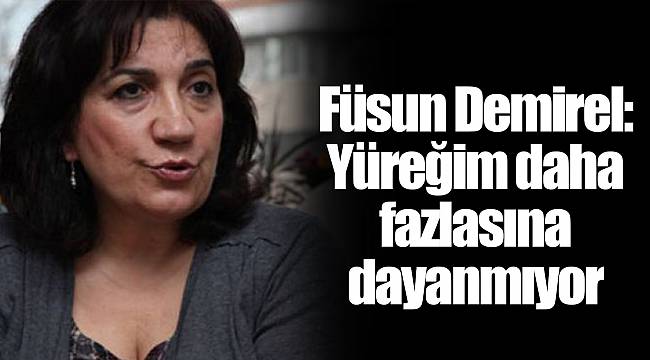 Füsun Demirel: Yüreğim daha fazlasına dayanmıyor