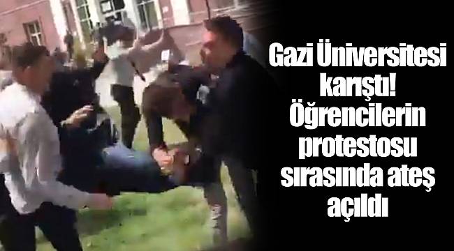 Gazi Üniversitesi karıştı! Öğrencilerin protestosu sırasında ateş açıldı