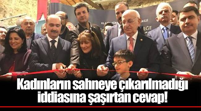 Kadınların sahneye çıkarılmadığı iddiasına şaşırtan cevap!