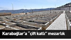Karabağlar'a "çift katlı" mezarlık