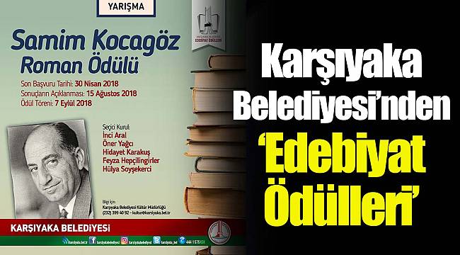 Karşıyaka Belediyesi’nden ‘Edebiyat Ödülleri’
