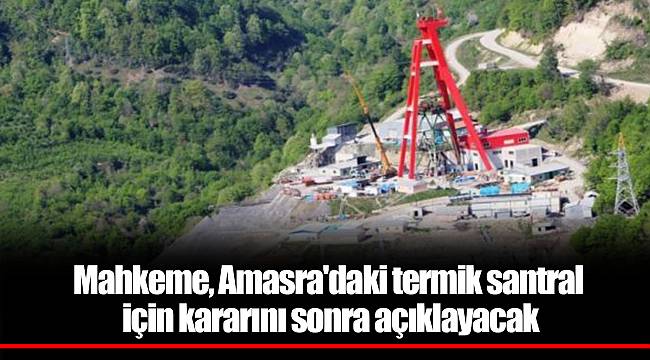 Mahkeme, Amasra'daki termik santral için kararını sonra açıklayacak