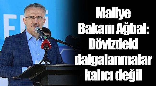 Maliye Bakanı Ağbal: Dövizdeki dalgalanmalar kalıcı değil