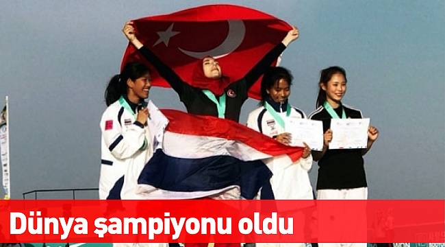 Milli tekvandocu Kübra Dağlı, dünya şampiyonu oldu!