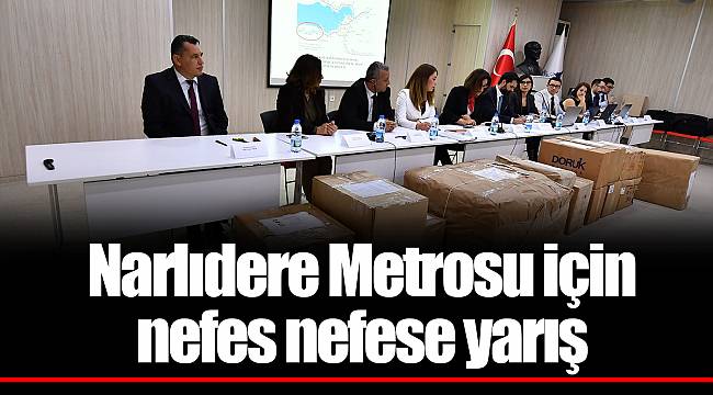 Narlıdere Metrosu için nefes nefese yarış