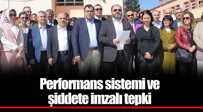 Performans sistemi ve şiddete imzalı tepki