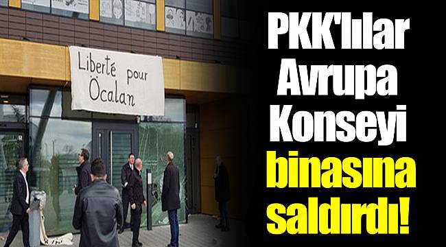 PKK'lılar Avrupa Konseyi binasına saldırdı!