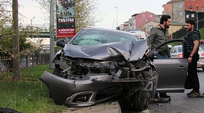 Polisler mesaiye giderken kaza yaptı