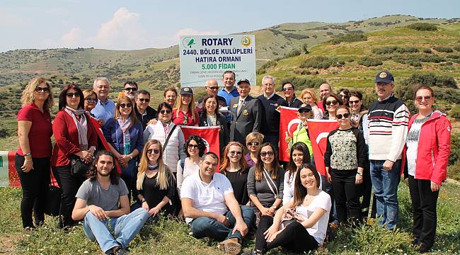 ROTARY’DEN 5 BİN FİDANLIK HATIRA ORMANI