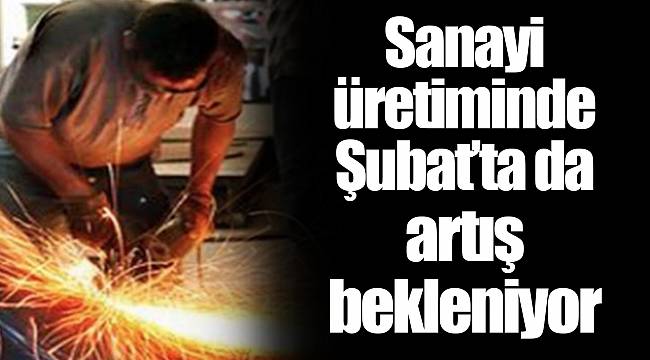 Sanayi üretiminde Şubat'ta da artış bekleniyor