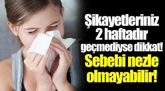 Şikayetleriniz 2 haftadır geçmediyse dikkat! Sebebi nezle olmayabilir!
