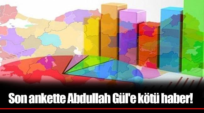 Son ankette Abdullah Gül'e kötü haber!