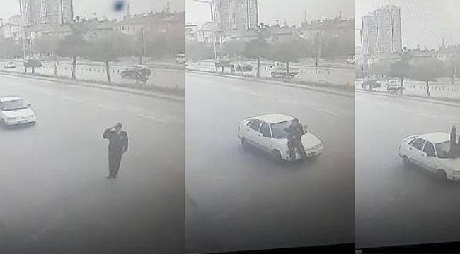 Sürücü gözaltında; valiye selam veren polise otomobil çarptı