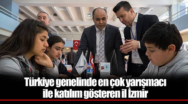 Türkiye genelinde en çok yarışmacı ile katılım gösteren il İzmir