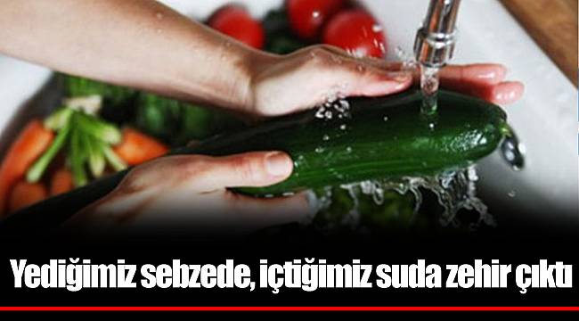 Yediğimiz sebzede, içtiğimiz suda zehir çıktı