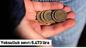 Yoksulluk sınırı 5.473 lira