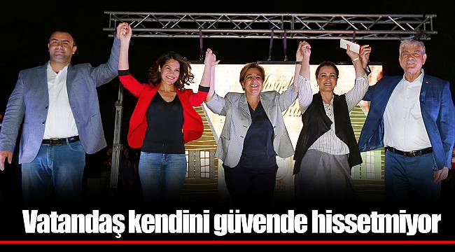 Başkan Pekdaş: Vatandaş kendini güvende hissetmiyor