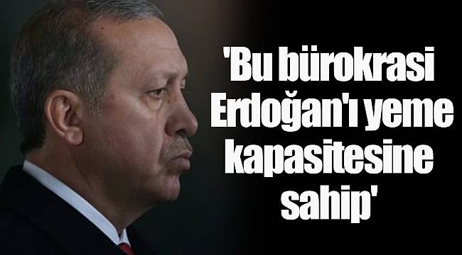 'Bu bürokrasi Erdoğan'ı yeme kapasitesine sahip'