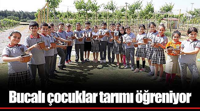 Bucalı çocuklar tarımı öğreniyor